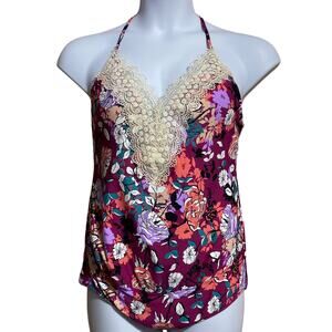 NWT Sea Angel Maternity Bordeaux Blossom floral and lace one piece swimsuit XL